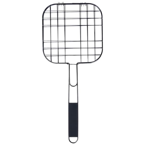 Burgergrillrist, metal, sort, non-stick, 49x21,1 cm