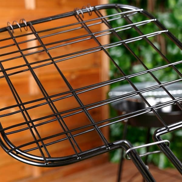 Burgergrillrist, metal, sort, non-stick, 49x21,1 cm