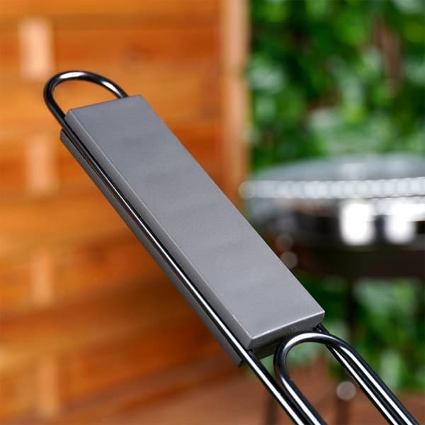 Burgergrillrist, metal, sort, non-stick, 49x21,1 cm