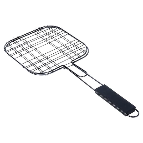 Burgergrillrist, metal, sort, non-stick, 49x21,1 cm