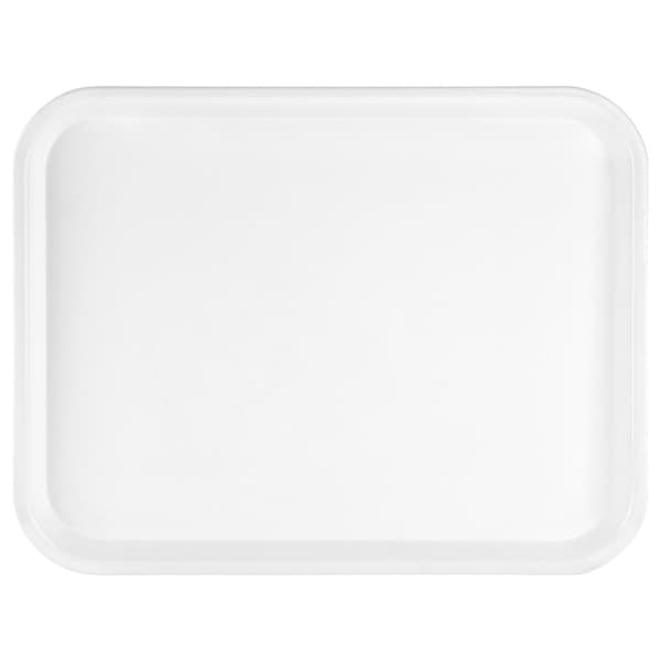 Serveringsbricka i plast vit 45,5x35,5 cm
