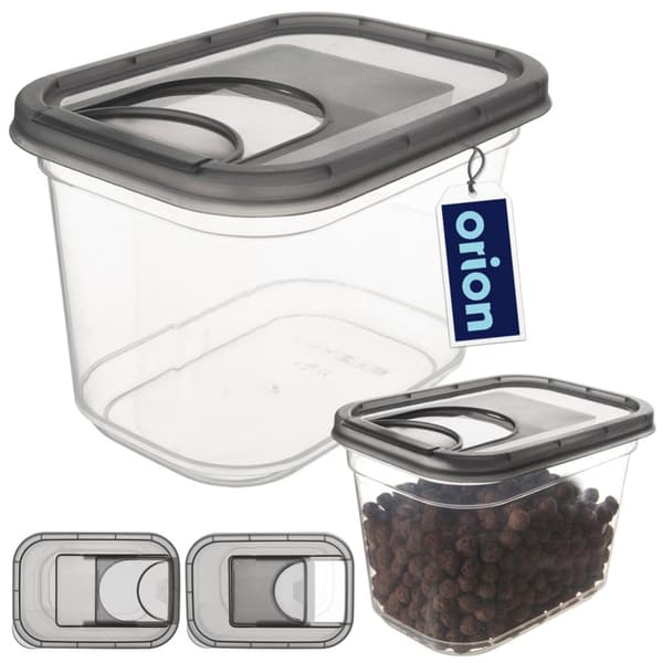 Beholder for løse produkter med dispenser GRÅ 1,3 l