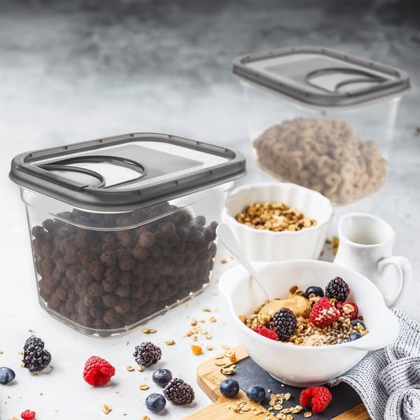 Beholder for løse produkter med dispenser GRÅ 1,3 l