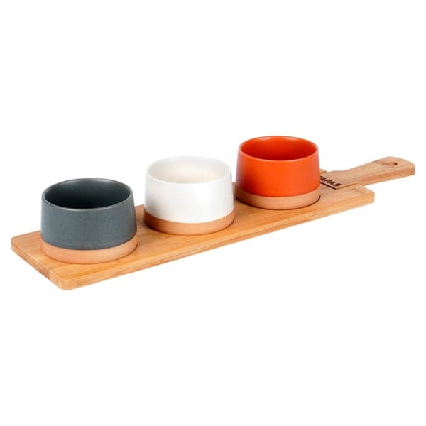 Keramiske snackskåle 48 cm 4 stk.
