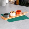 Miniatyrbillede 2 af 10: Keramiske snackskåle 48 cm 4 stk.
