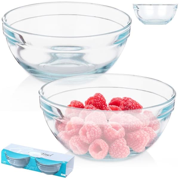 Glassskåler 14 cm, 500 ml 2 stk.