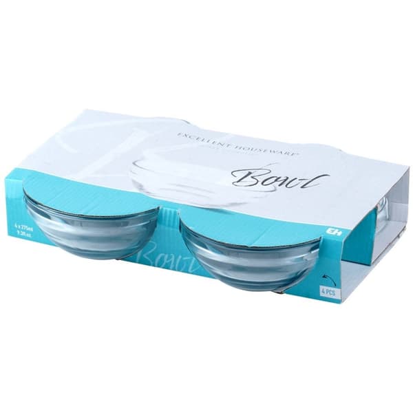 Glassboller 12 cm, 275 ml 4 stk.