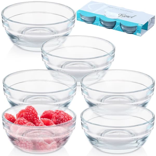 Glassskåler 7,5 cm, 80 ml 6 stk.