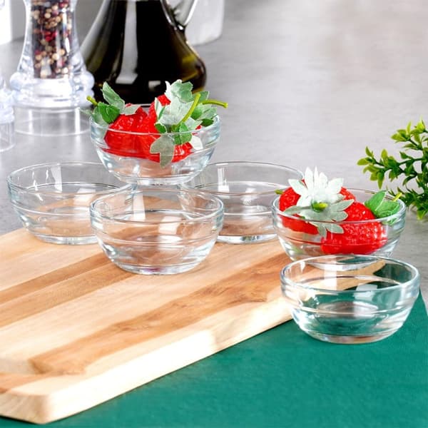 Glassskåler 7,5 cm, 80 ml 6 stk.