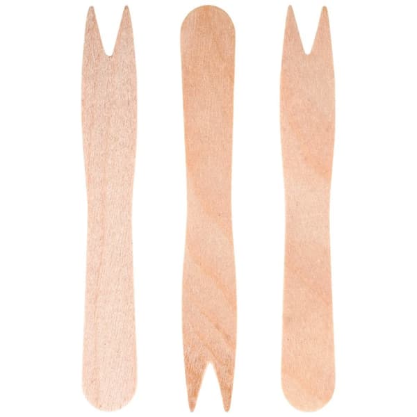 Snackgafflar i trä 8,5 cm 50 st.