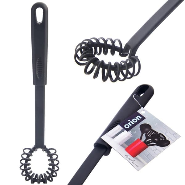 Spiralvisp svart BLACKLINE 28 cm