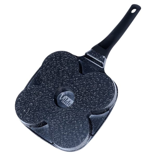 Granit äggpanna 4 hål BLACK LINE 19 cm