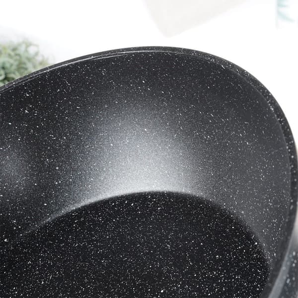 Granittstekepanne med glasslokk BLACK&WOOD 28 cm, 3,5 l