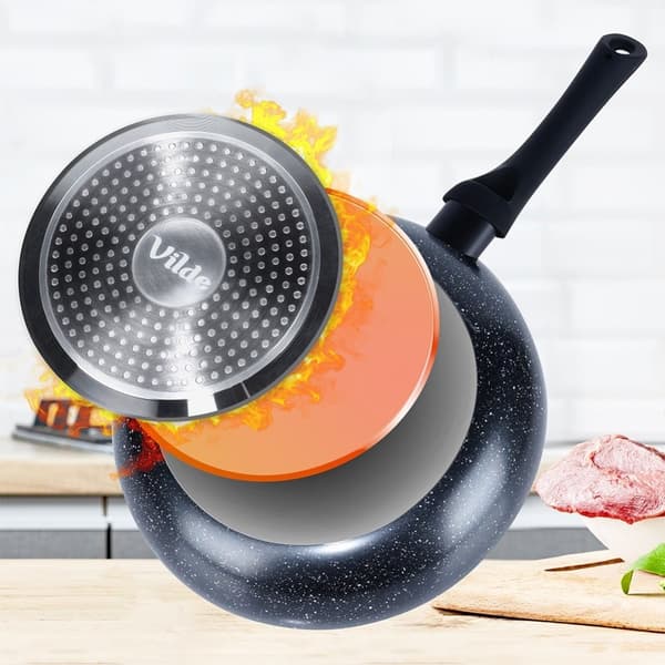 BLACK LINE granit stekpanna set, 3 st, 20/24/28 cm
