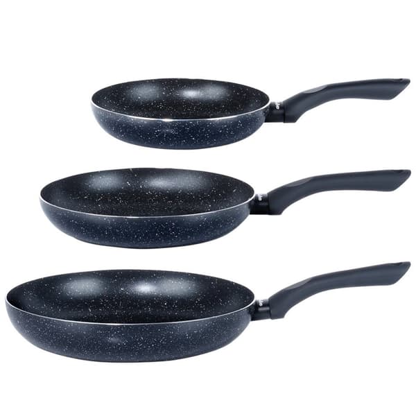 BLACK LINE granit stekpanna set, 3 st, 20/24/28 cm