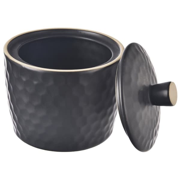 Keramisk sukkerskål sort TEA TIME 320 ml