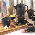 Miniatyrbillede 2 af 6: Keramisk sukkerskål sort TEA TIME 320 ml