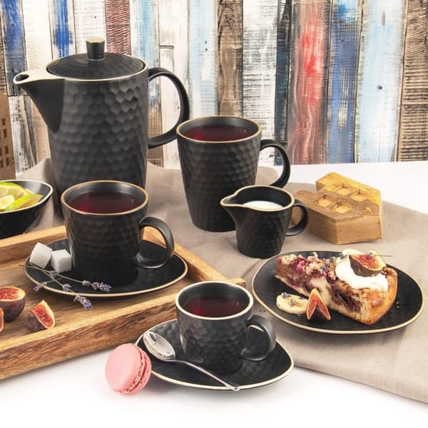 Keramisk mælkekande sort TEA TIME 100 ml
