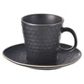 Pikkukuva 4 / 6: Kahvikuppi lautasella espressokeramiikka mustalle TEA TIME 95 ml