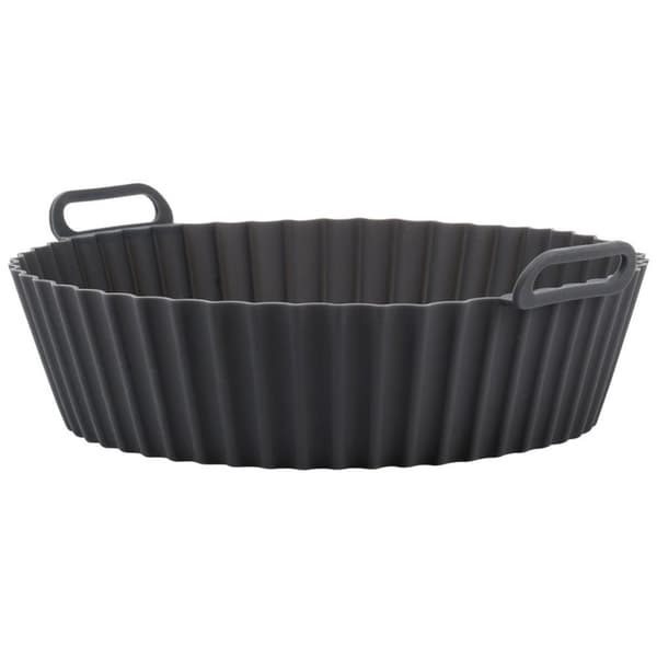 Air Fryer fettfri silikoninnsats, Grå, 20 cm