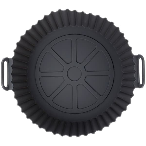 Air Fryer fettfri silikoninnsats, Grå, 20 cm
