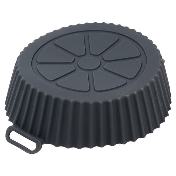 Air Fryer fettfri silikoninnsats, Grå, 20 cm