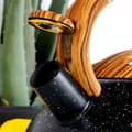 Miniatyrbild 7 av 11: Vattenkokare med visselpipa, stål, svart, 3 l