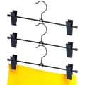 Miniatyrbillede 1 af 11: Sort metal buksebøjle med clips, 3 stk.