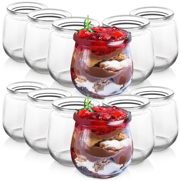 Burk för yoghurt och desserter 300 ml 12 st.