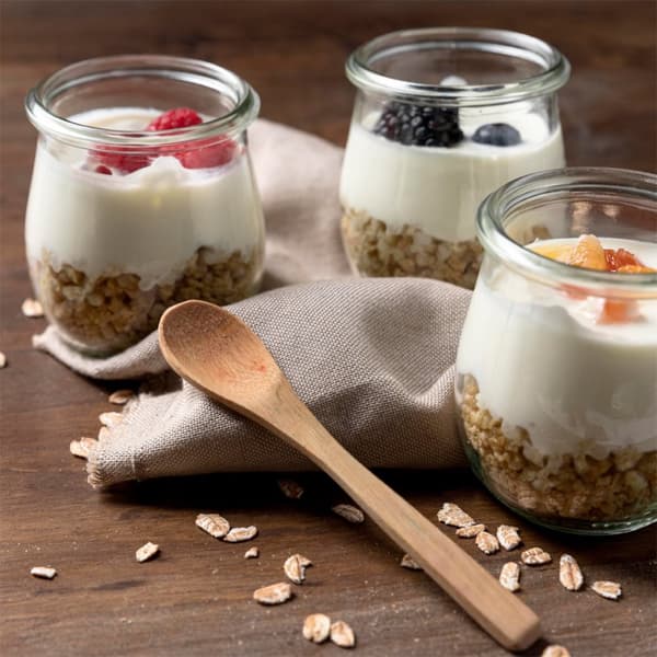 Burk för yoghurt och desserter 200 ml 12 st.
