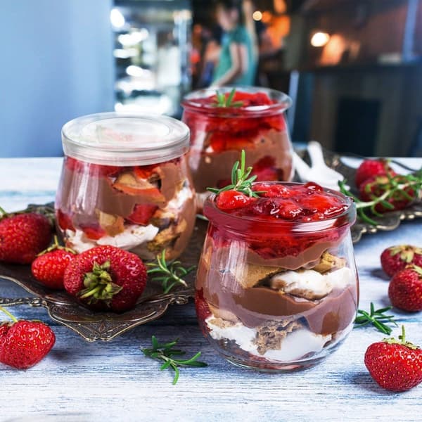 Burk för yoghurt och desserter 200 ml 12 st.
