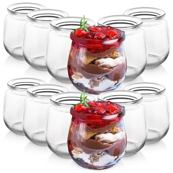 Burk för yoghurt och desserter 200 ml 12 st.