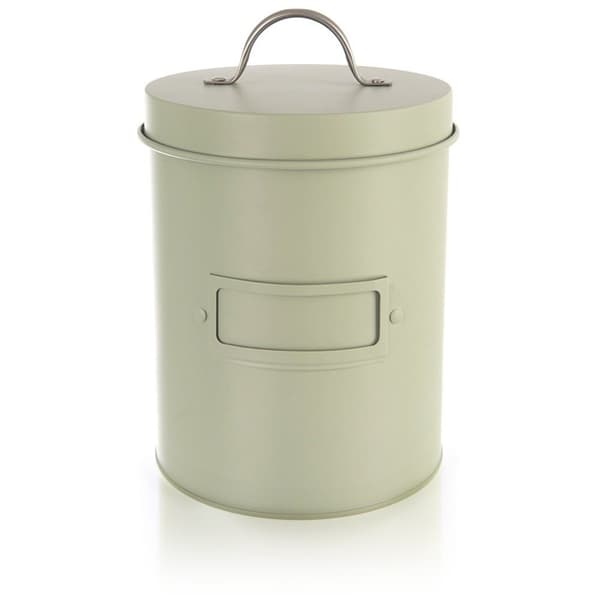 GRÖNISK metallförvaringsbehållare grön 1,3 l