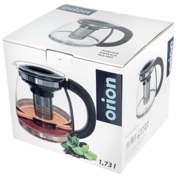 Varmebestandig tekanne i glass med infuser 1,73 l
