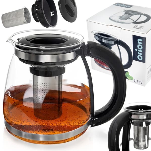 Varmebestandig tekanne i glass med infuser 1,73 l