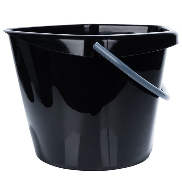 Svart plasthink 14 l