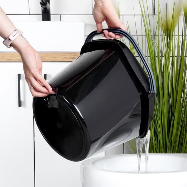 Svart plasthink 14 l