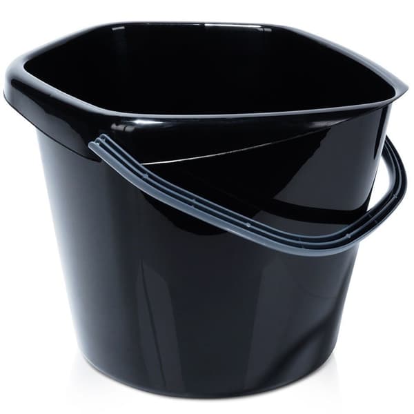 Svart plasthink 14 l