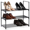Miniatyrbilde 1 av 11: Skostativ metall sort 3-plan 57x28x55 cm