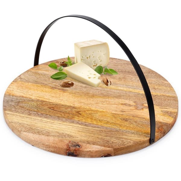 Serveringsbrætbakke i træ 38,5 cm