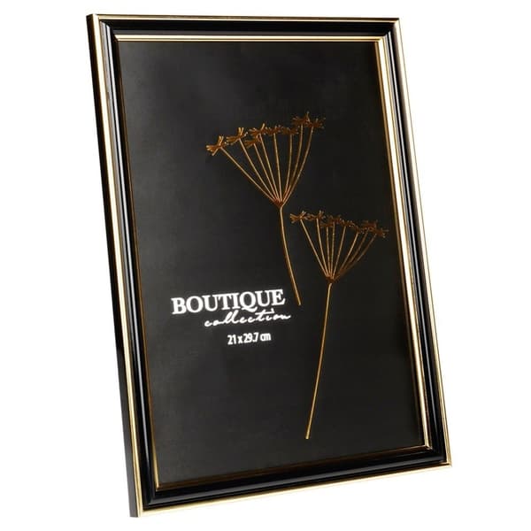 Sort guld fotoramme 21x29,7 cm