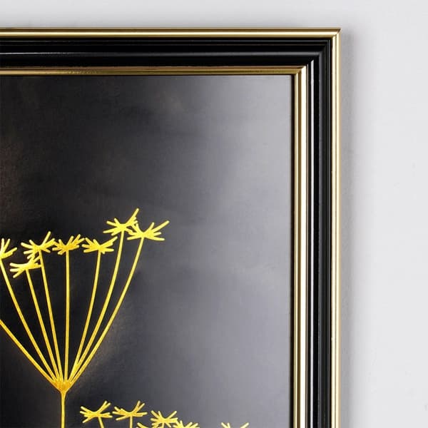 Sort guld fotoramme 21x29,7 cm
