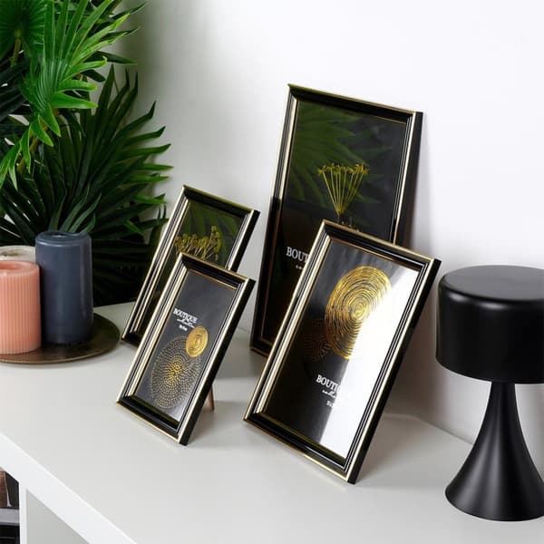 Sort guld fotoramme 21x29,7 cm