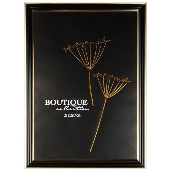 Sort guld fotoramme 21x29,7 cm