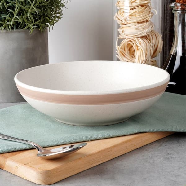 Dyp keramisk middagstallerken beige ARTHENA BEIGE 20 cm, 900 ml