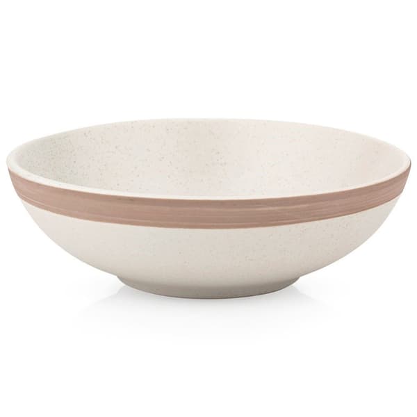 Dyp keramisk middagstallerken beige ARTHENA BEIGE 20 cm, 900 ml