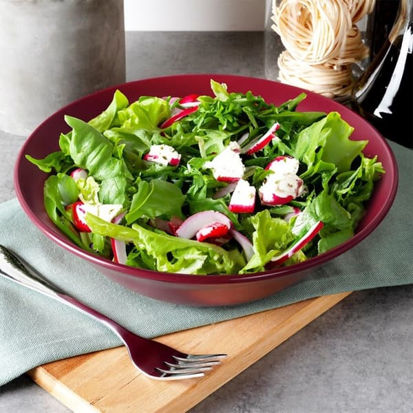 Keramisk salatskål, burgunder, SOHO, 23,5 cm, 1,1 l