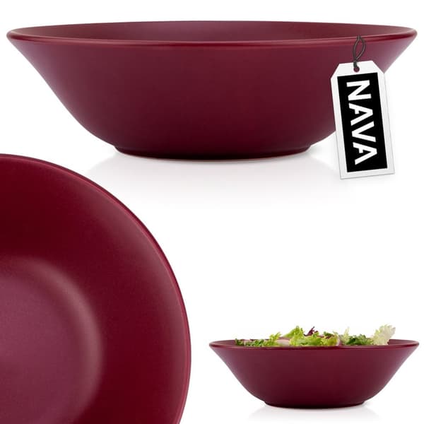 Keramisk salatskål, burgunder, SOHO, 23,5 cm, 1,1 l