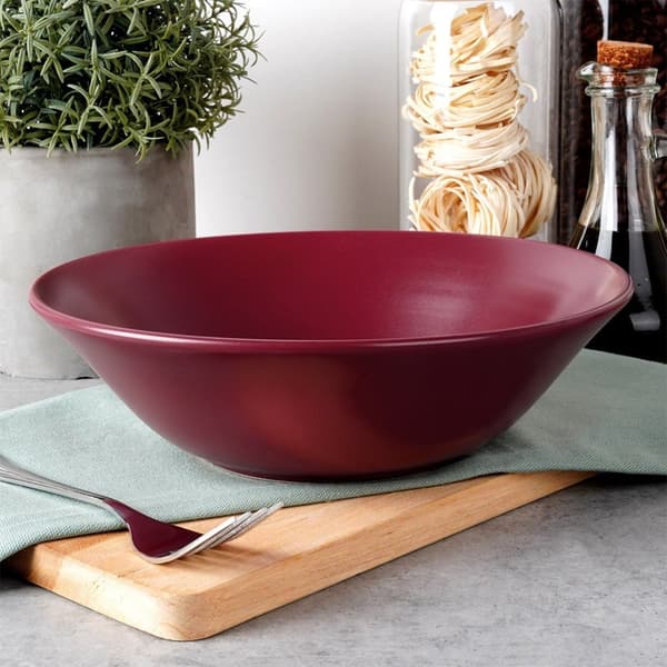 Keramisk salatskål, burgunder, SOHO, 23,5 cm, 1,1 l