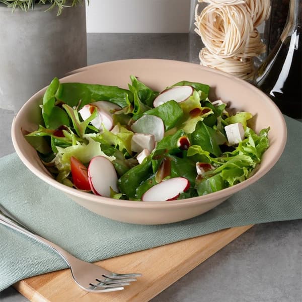 Beige keramisk salatskål SOHO 23,5 cm, 1,1 l